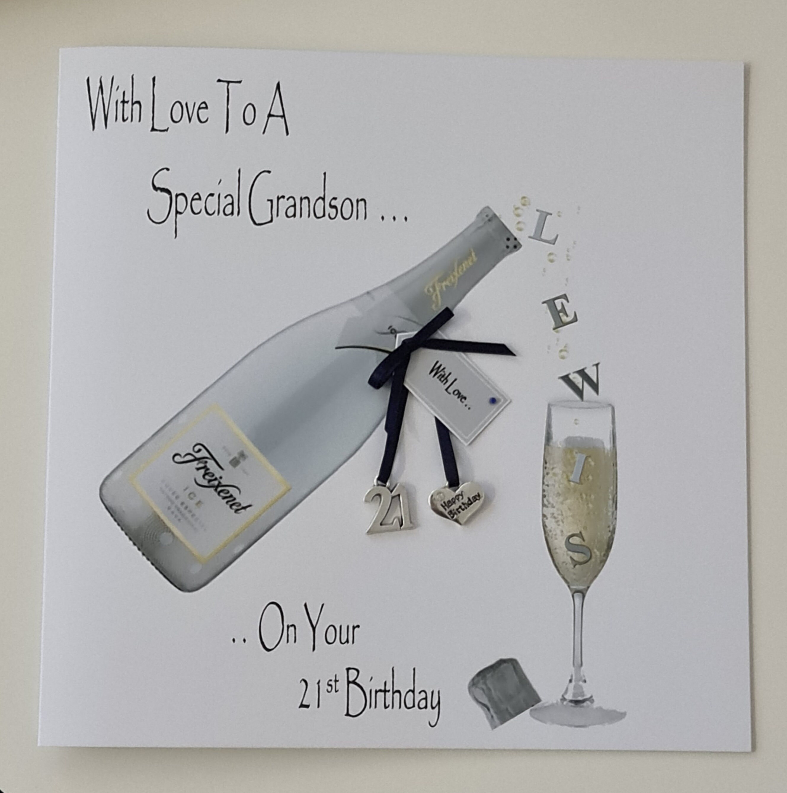 Personalised 21st Birthday Card Grandson Son Husband Brother Dad ...
