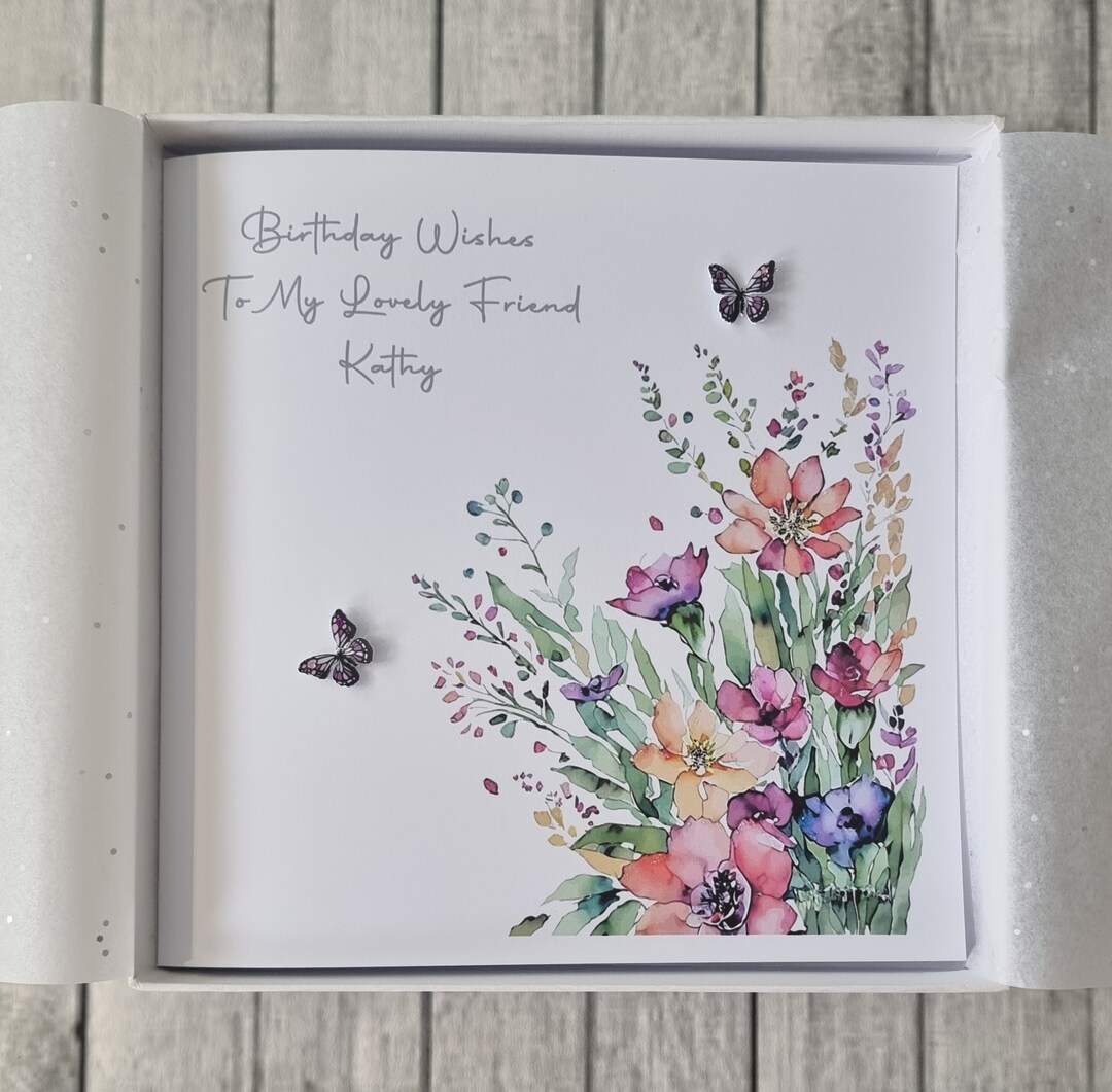 Personalised Birthday Card Special Friend Sister Mum Gran Nan Wife ...