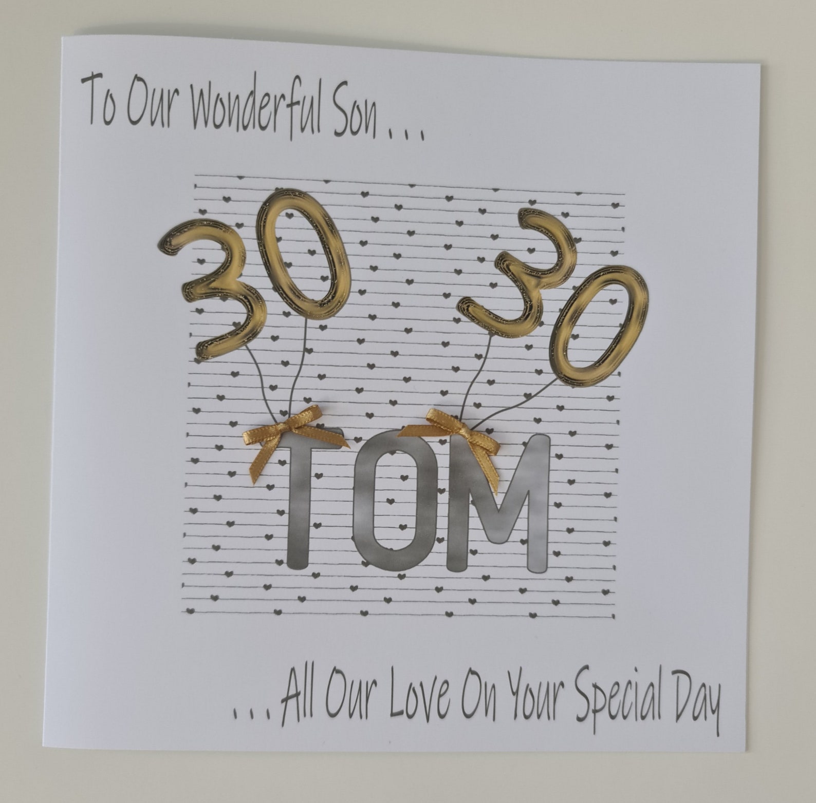 Personalised 30th Birthday Card Son Grandson Nephew Husband Uncle ...