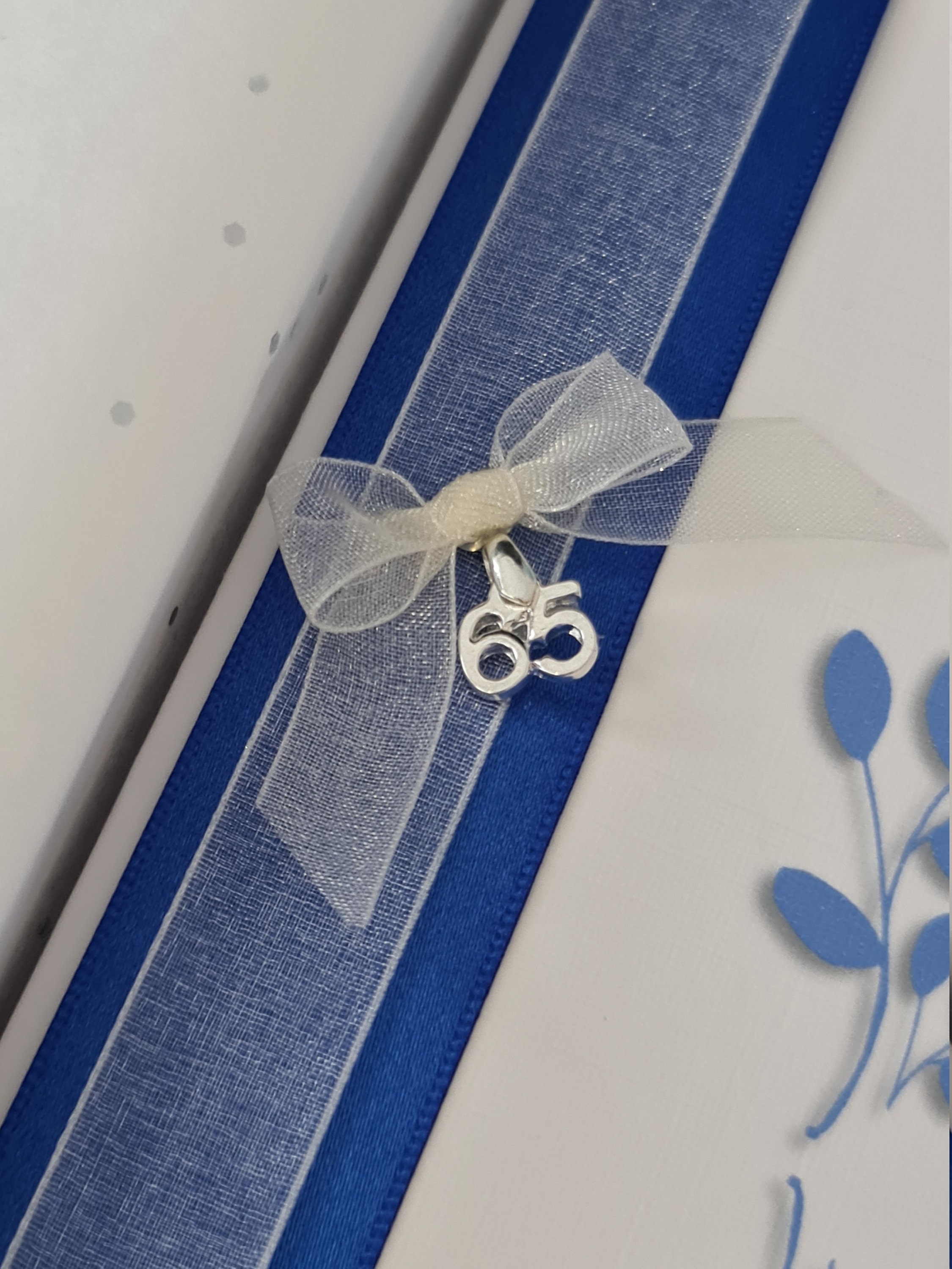 Personalised on Our 65th Sapphire Wedding Anniversary Card Wife Husband ...