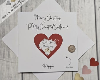 Personalised Create Your Own Scratch Card Christmas Marry Me Valentines Birthday Holiday Concert Tickets Gender Having Baby Voucher SKU1443