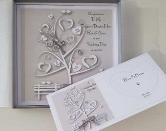 Personalised Wedding Card Daughter & Daughter In Law Same Sex LGBT Can Be Made For Any Special Couple Son Sister Brother Any Colour (SKU426)