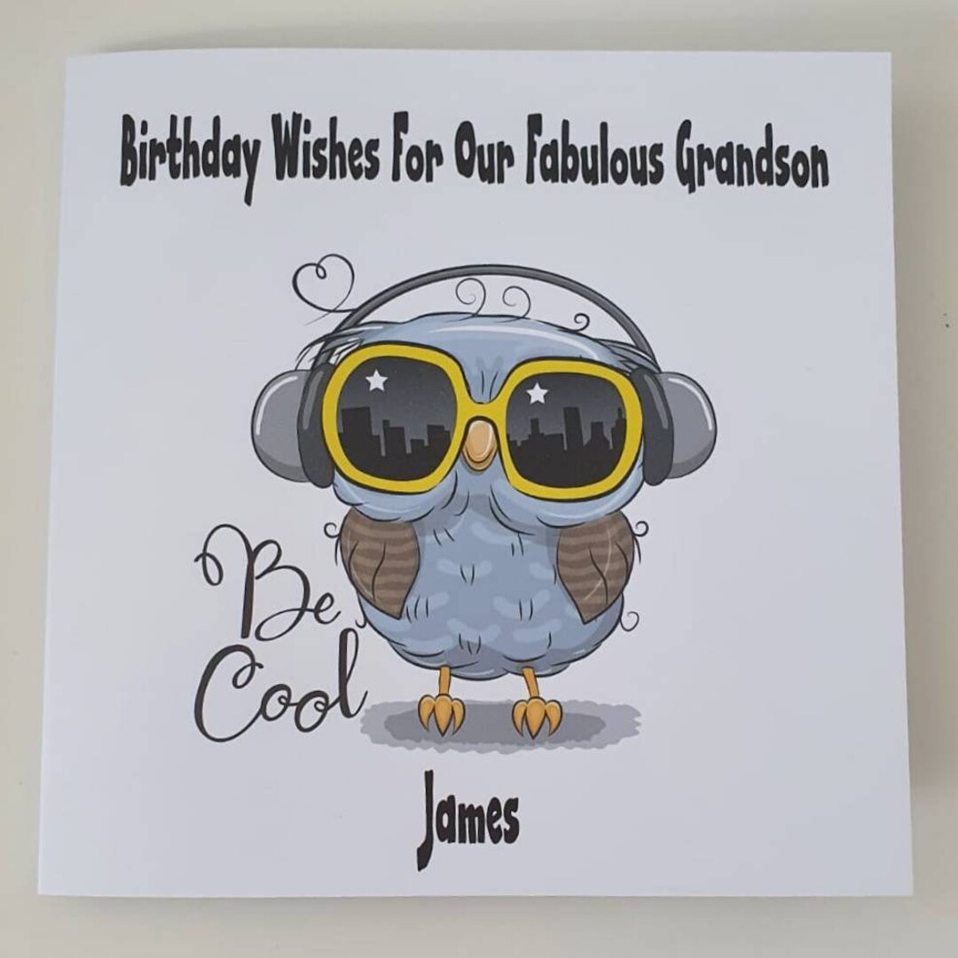 Personalised Birthday Card Special Grandson Nephew Son Brother Friend ...