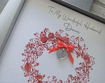 Personalised 35th Coral Anniversary Card Husband Wife 1st 10th 25th 30th 40th 45th 50th 55th Any Couple Or Colour (SKU1479)