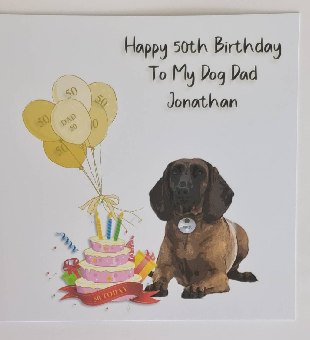Twizler Biglietto Di Auguri Divertente Con Cane In Vasca Idromassaggio - Compleanno, Uomini, Donne, Amanti Dei Cani - Interno Vuoto 15,5 Cm