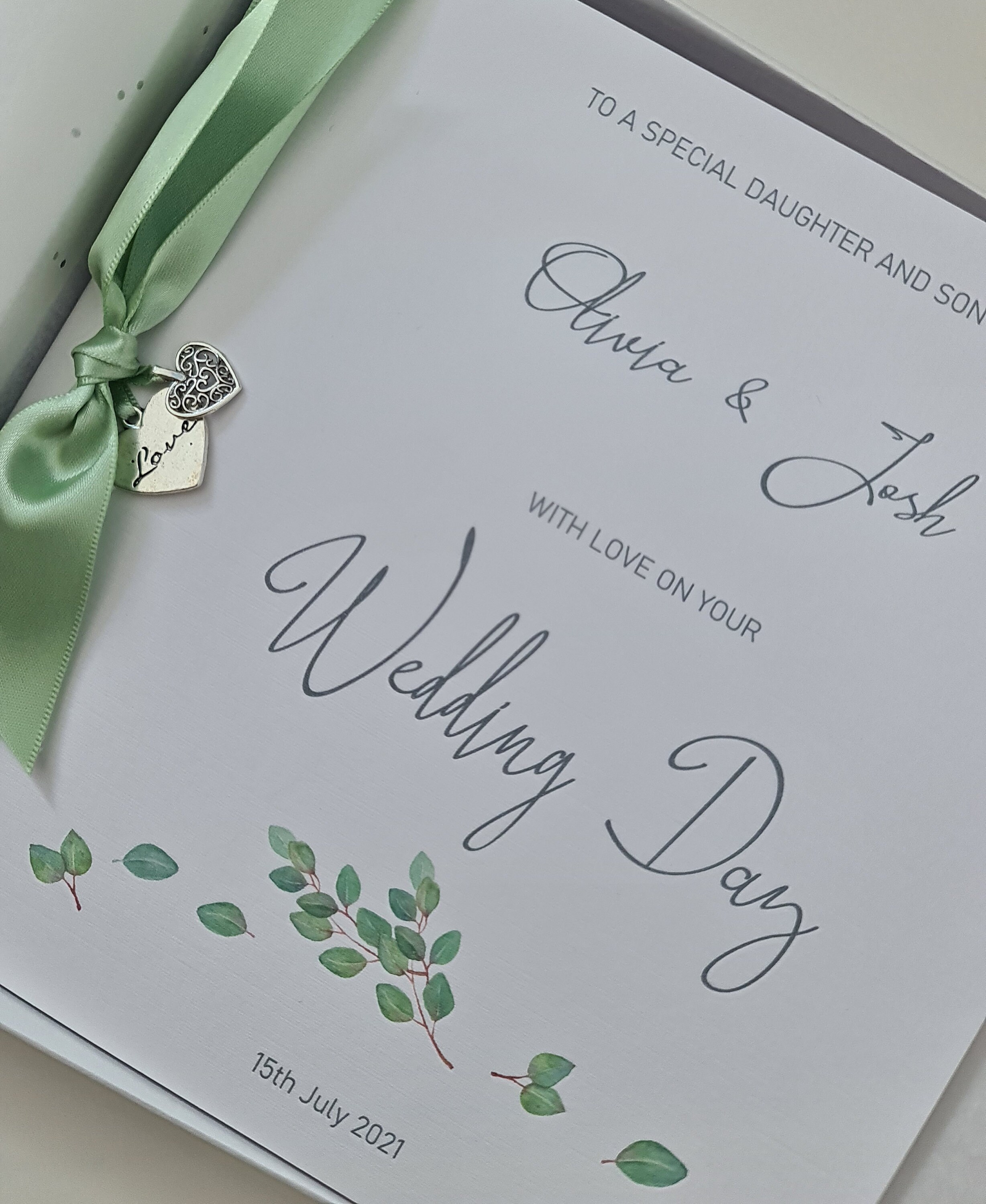 Sister Personalised Wedding Card Special Couple Daughter Son Brother Sister Personalised Wedding Card Special Couple Daughter Son Brother