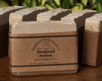 Oatmeal Stout Beer Soap || Beer Soap || Vegan Friendly || Soothing and nourishing for your skin. See all the benefits in the description!