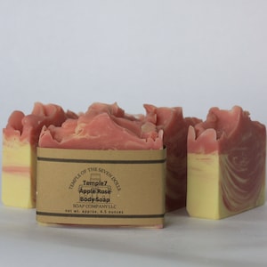 Apple Rose Soap || Vegan Soap || Apple Soap || Rose Soap || Floral Soap.