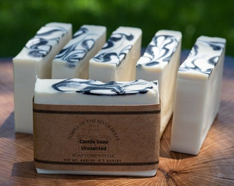 Castile Soap || Olive Oil Soap || Vegan Soap || Unscented Soap || 100% Olive Oil Gentle enough for a baby.
