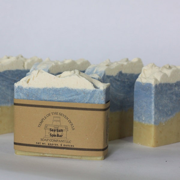 Sea Salt Spa soap || Spa Soap || Spa Bar || Coconut Oil Soap || Vegan Soap.