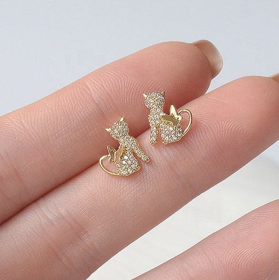 Korean 14k gold earrings deals