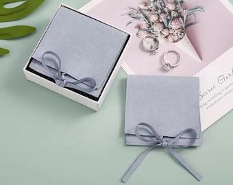 Compact Travel Jewellery Pouch - Perfect for Wedding Rings