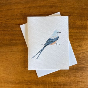 Cartões de felicitações Scissortail - Conjunto de 4 com envelopes - Scissor tailed flycatcher