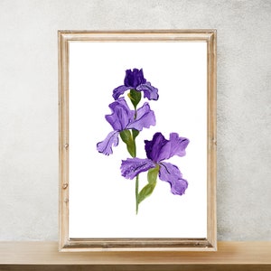 Iris Print | Simple Floral Design