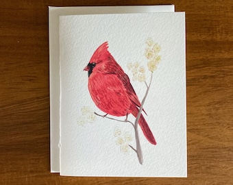 Cardinal Greeting Cards - Set of 4 with envelopes - Northern Cardinal