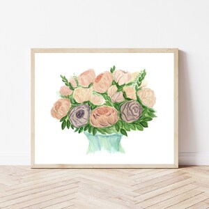 Peony Print - Watercolor Painting
