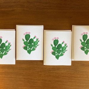 Cactus Tarjetas de felicitación - Conjunto en caja de 4