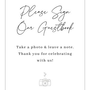 Guestbook Sign - Instant Digital Download