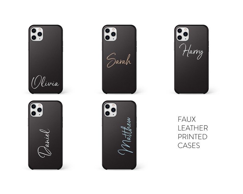 XS Max 12Pro Personalised Phone Case iPhone XS Monogram Case iPhone 12 Custom Iphone Case 11ProMax Personalised Leather iPhone Case