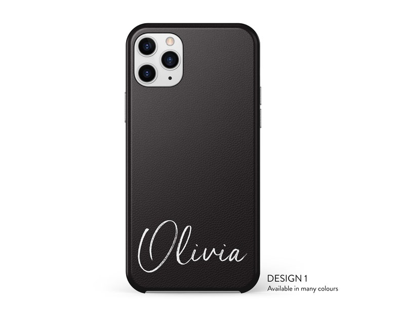 XS Max 12Pro Personalised Phone Case iPhone XS Monogram Case iPhone 12 Custom Iphone Case 11ProMax Personalised Leather iPhone Case