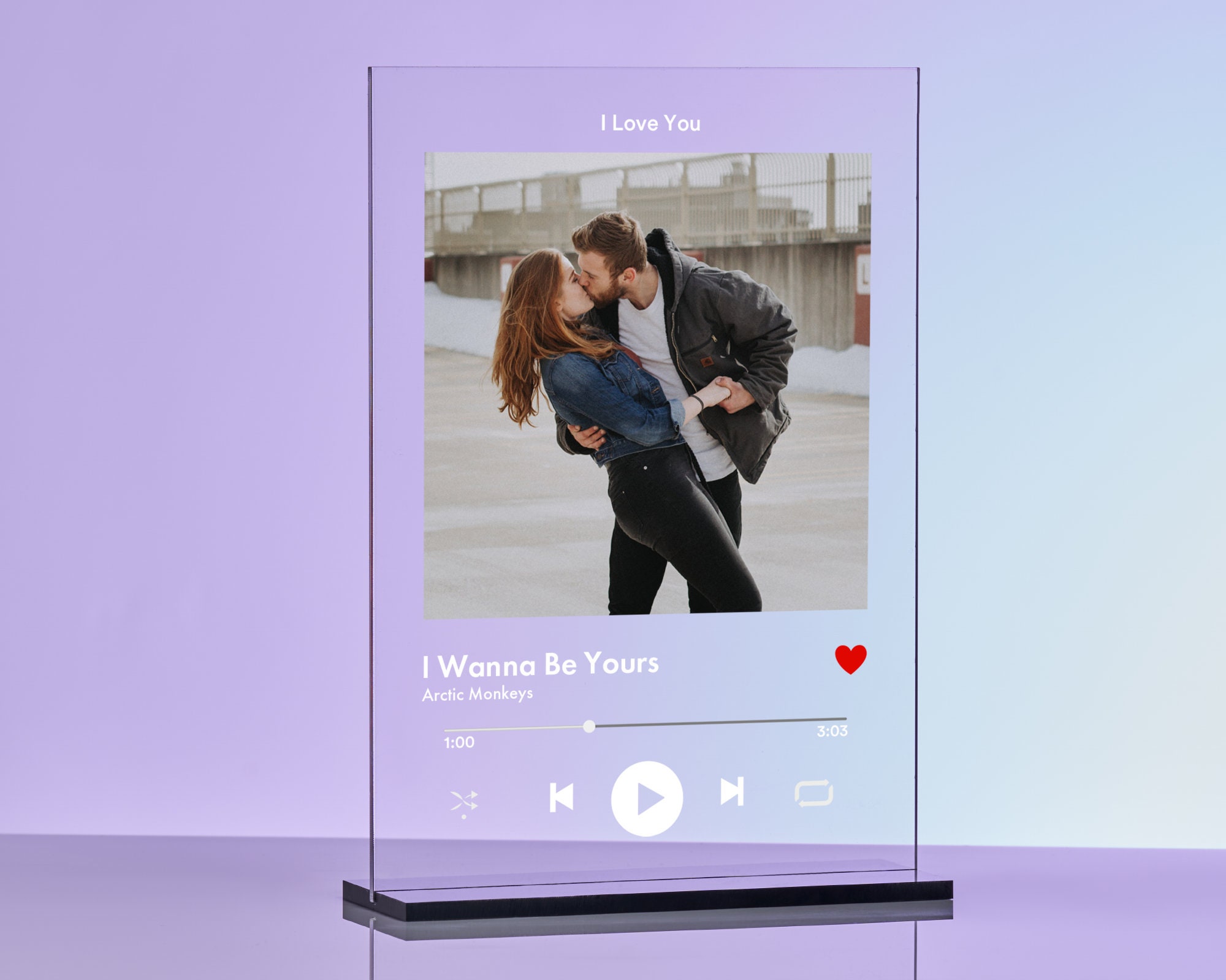 KEYE Spotify Vetro Personalizzato – Song Cover Vetro Immagine con Foto  Scannbar Spotify Code – Regali personalizzati per partner amici compleanno  – 22 x 15 x 0,5 cm Spotify vetro acrilico : : Casa e cucina