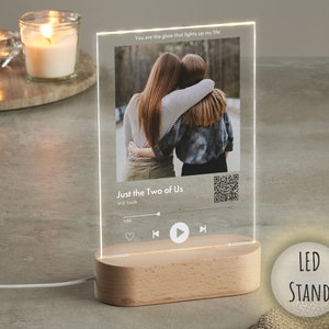 iDIY plaque spotify personnalisé avec photo musique LED - Cadre