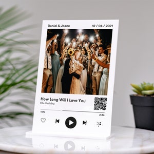 Personalisierte benutzerdefinierte Song-Plakette mit Ständer, Paar-Geschenk, Geschenk für sie, Geschenk für ihn, personalisierte Kindle-Song, Jahrestagsgeschenk-Muttertag