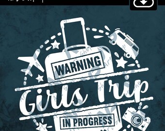 Girls Trip SVG: Weekend Vacation Clipart (Digital Download)