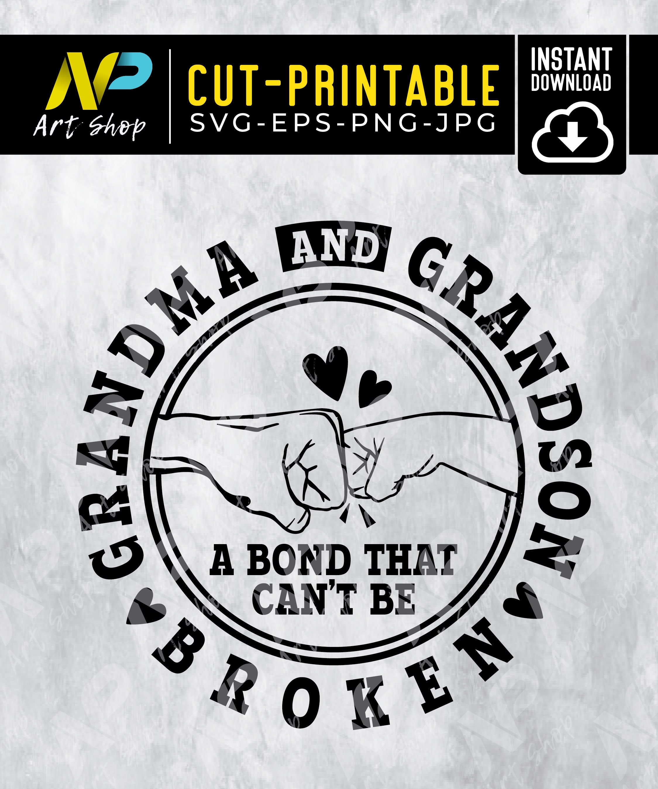 Download Grandma And Grandson svg Grandma And Grandson A Bond That ...