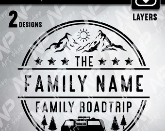 Family Roadtrip SVG: Summer Vacation Cut File (Digital Download)