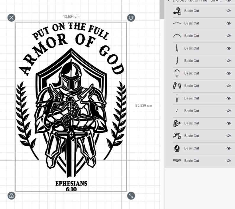 Put on the Full Armor of God Svg Ephesians Knight Svg Armor Etsy Finland