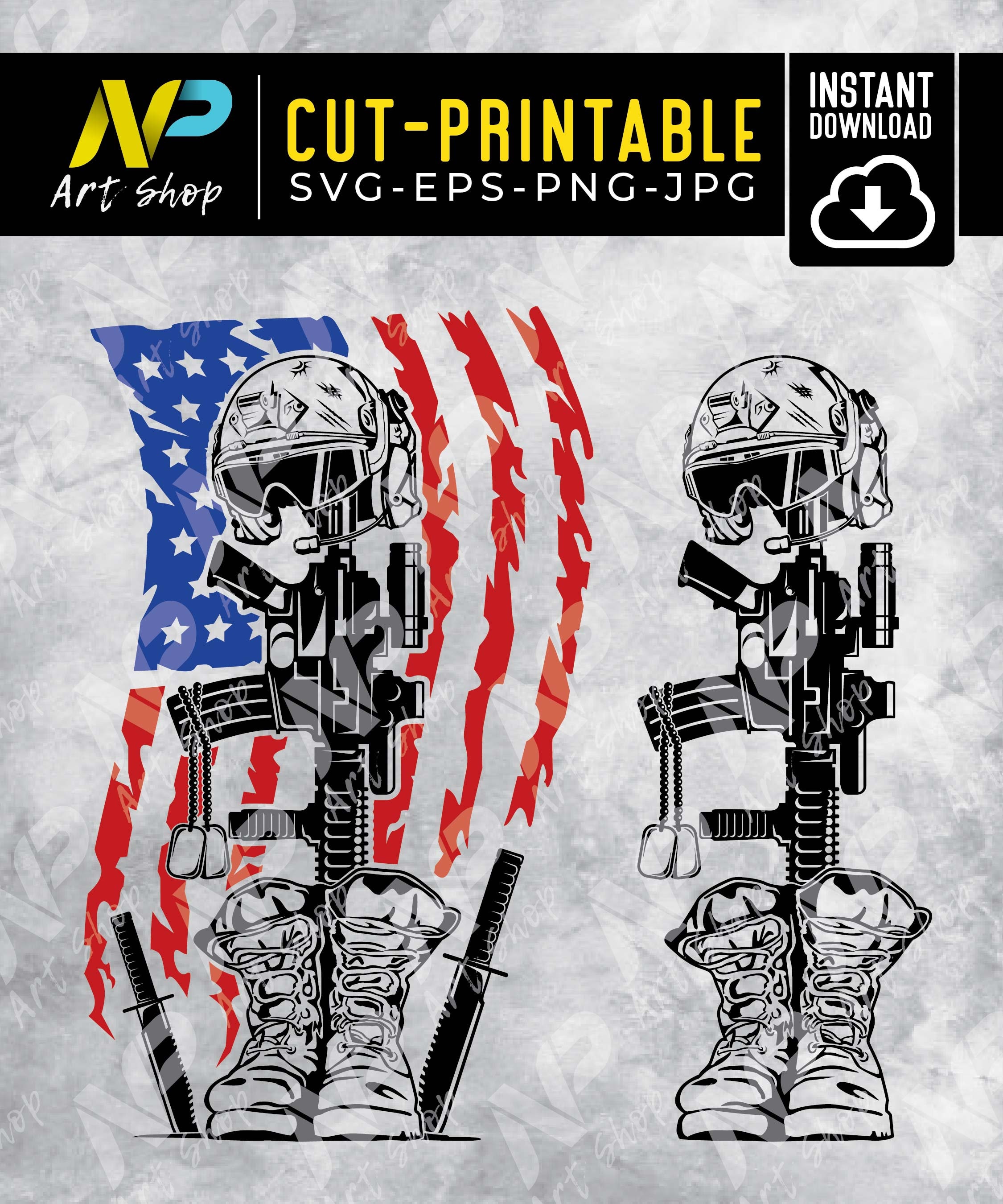 Battle Cross svg Battlefield Cross Fallen Soldier Battle Etsy