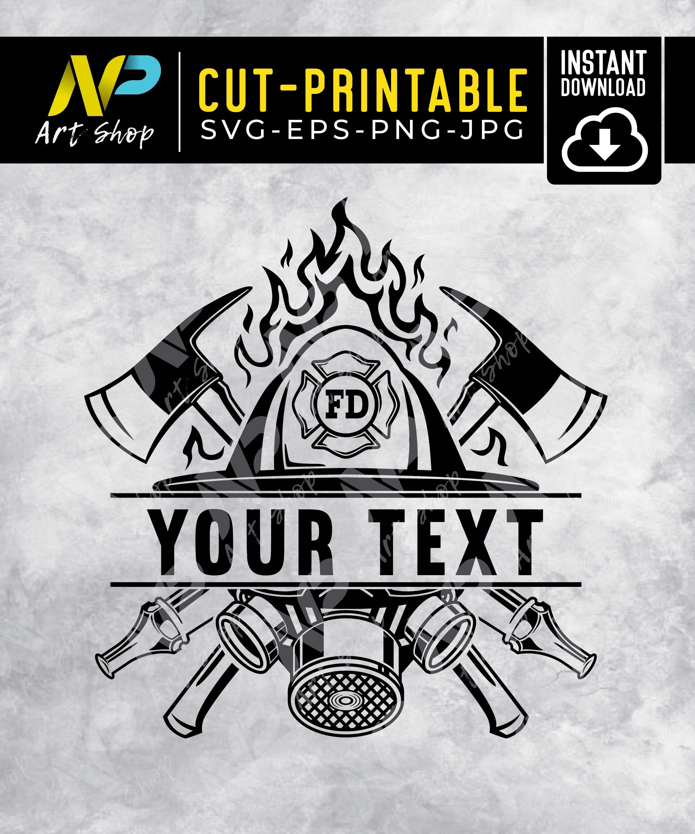 US Firefighter SVG: Customizable Text, Shirt Design (Digital Download)