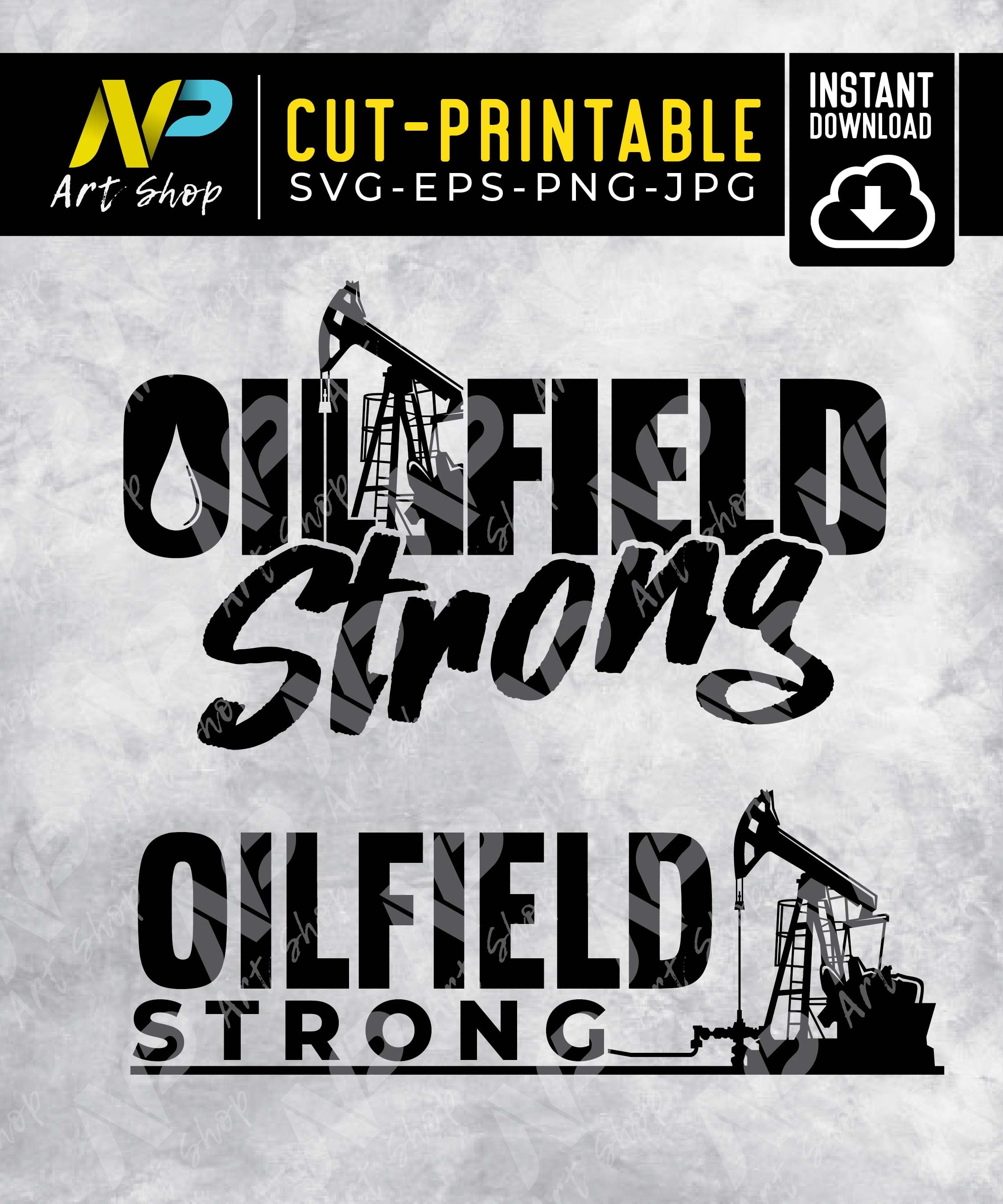 Offshore Rig Svg File Oilfield Strong SVG: Offshore Oil Rig Cut File (digital Download) - Etsy