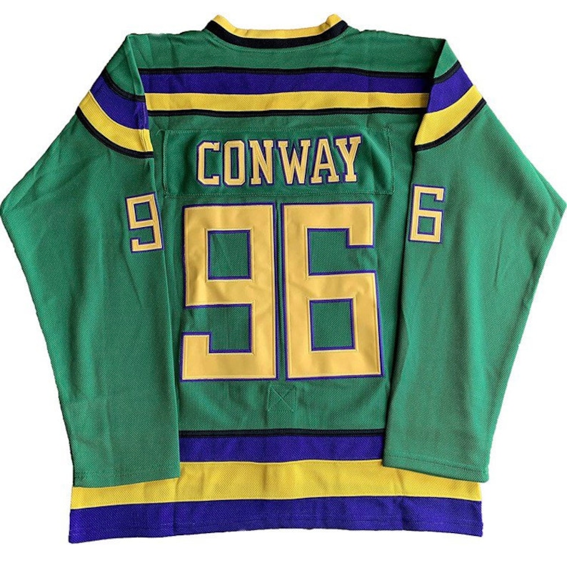 Youth/Kids Charlie Conway 96 The Mighty Ducks Hockey Jersey Etsy