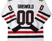 Clark Griswold 00 Christmas Vacation Hockey Jersey (Vintage Chevy Chase All Stitched)
