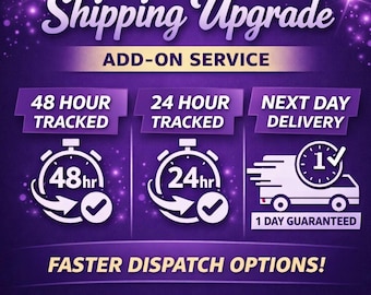Shipping Upgrade Add-On | 24 Hour Tracked | Guaranteed Next Working Day Delivery | Faster Dispatch Option