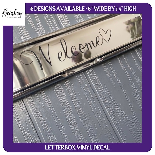 Letterbox Vinyl Decal / Letterbox vinyl /  Oh Hello Letterbox Label / Thank you Postie / Welcome Letterbox Decal / Letterbox Sticker