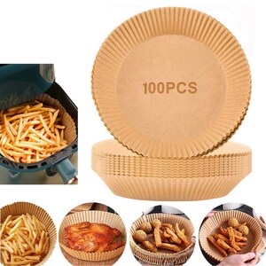 Buy Air Fryer Disposable Paper Liner,50pcs Air Fryer Liners Round Non-Stick  Airfryer Parchment Liners,Oil-proof,Water-Proof, car accessories, pet, electrical, cosmetics