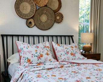Province, Super King Householdfurnishing 3 Piece Printed Patchwork Bedspread Quilted Bed Throw Comforter with Pillow Shams Province, Super King Householdfurnishing 3 Piece Printed Patchwork Bedspread Quilted Bed Throw Comforter with Pillow Shams
