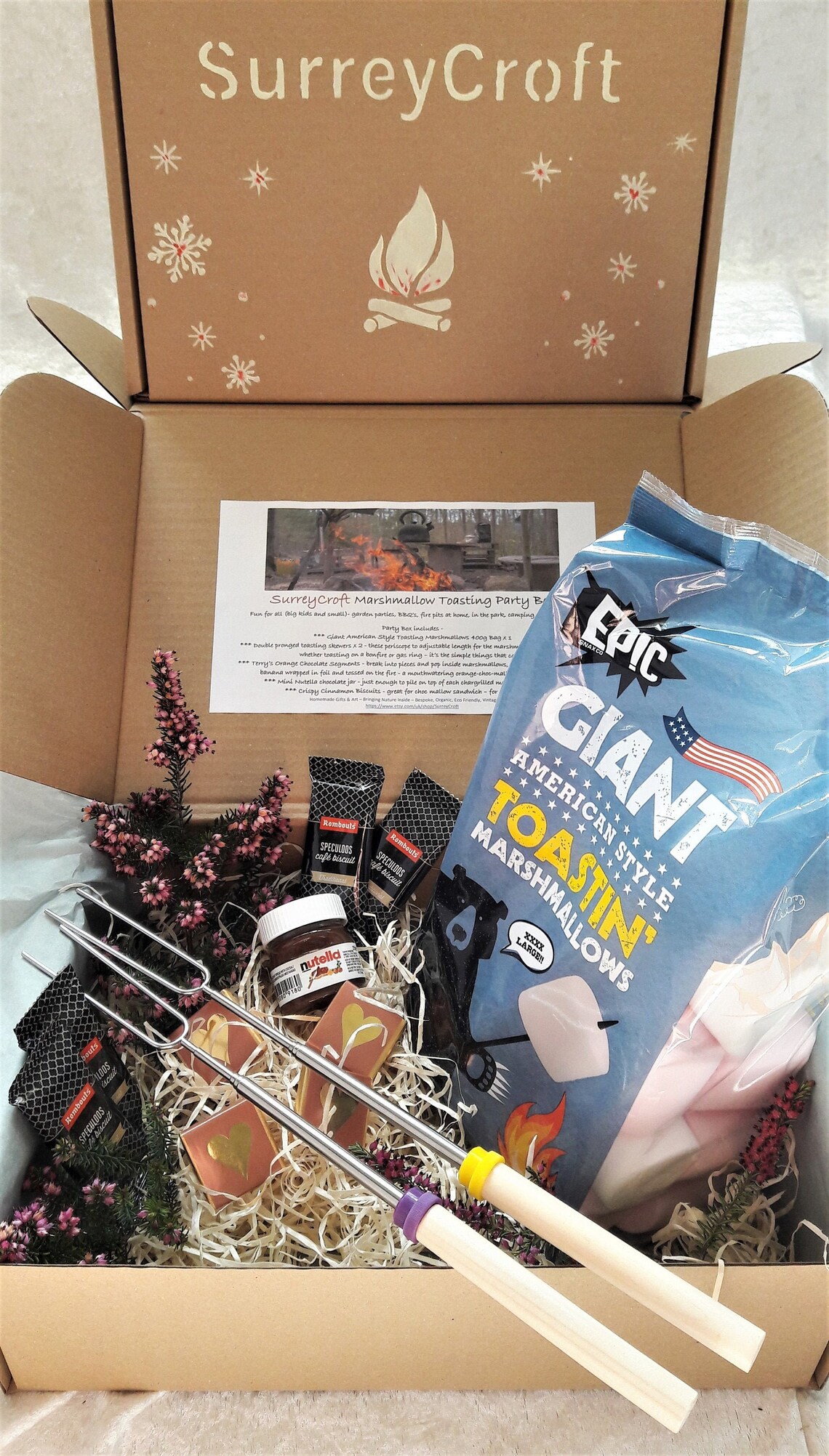 GIANT Marshmallow Smores Kit Family Fun Camping Glamping Etsy