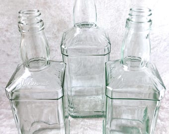 Botellas de Jack Daniel's recicladas: arte reciclado, jarrón o lámpara de botella