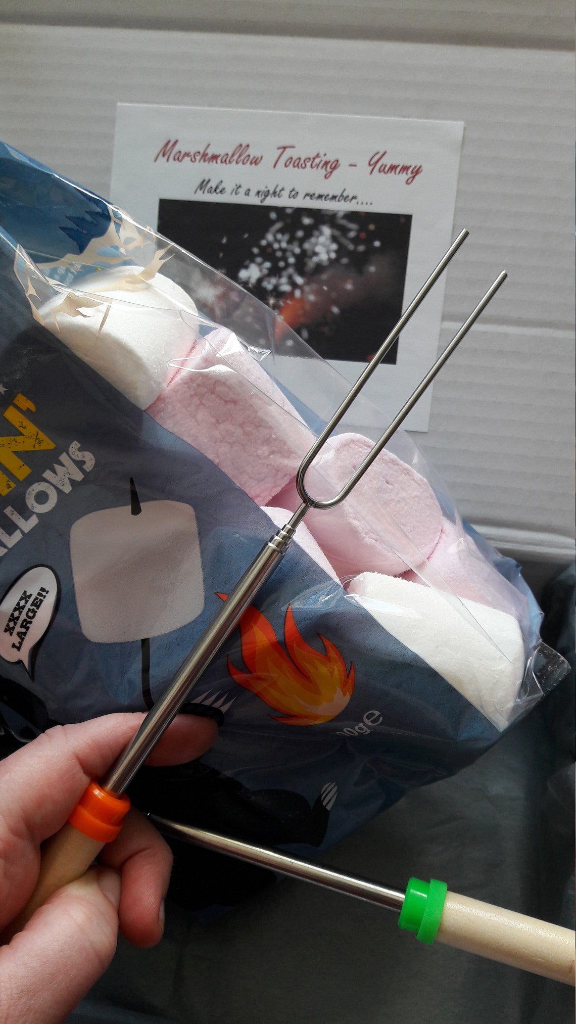 GIANT Marshmallow Smores Kit Fathers Day Fire Pit Kit Etsy