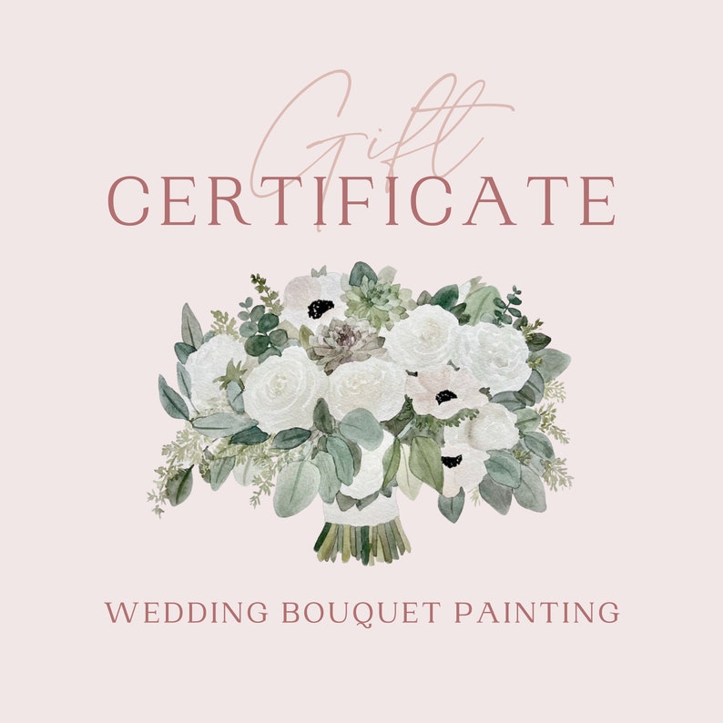 Wedding Bouquet Painting Gift Certificate