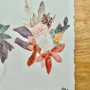 CORSAGE/BOUTONNIÈRE Custom Watercolor Painting