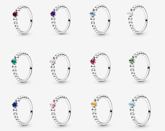 Pandora Birthstone Ring - Etsy