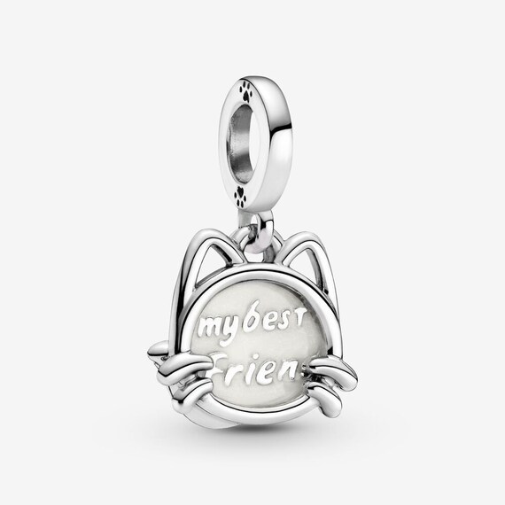 ARTCHARM Ladybird Cat Bow Dragonfly Pendant - 925 Sterling Silver Enamel Charm, Fits Pandora Bracelets, Gift Box