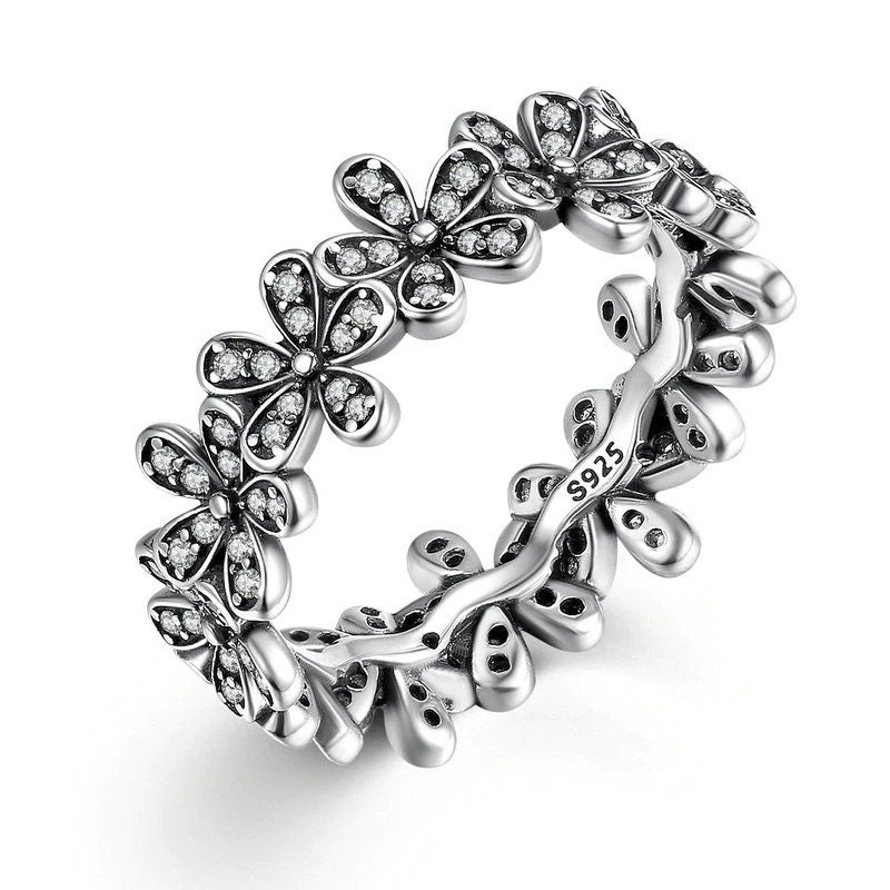 Pandora Princess Daisy Flower Ring 925 Sterling Silver Fashion - Etsy