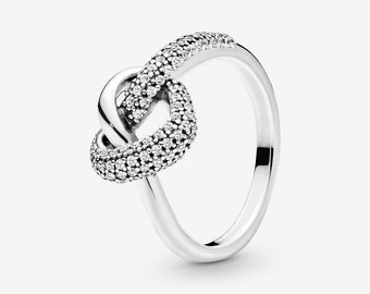 New Pandora Sterling Silver Clear Heart 