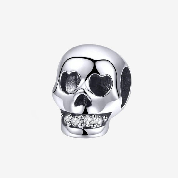 A merced de talento comerciante Halloween Skull Pandora Charms 925 Sterling Silver Fashion - Etsy España